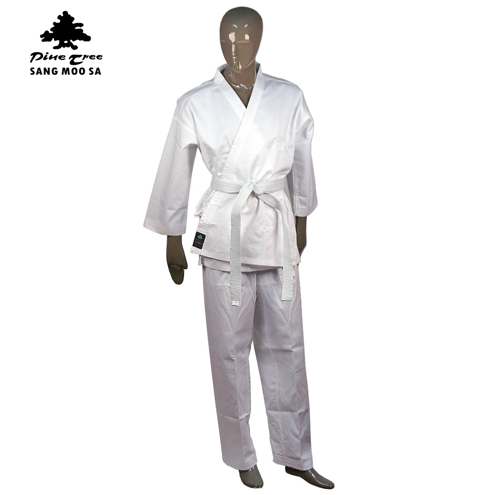 Pine Tree Karate Uniform Medium Weight Poly/Cotton, White